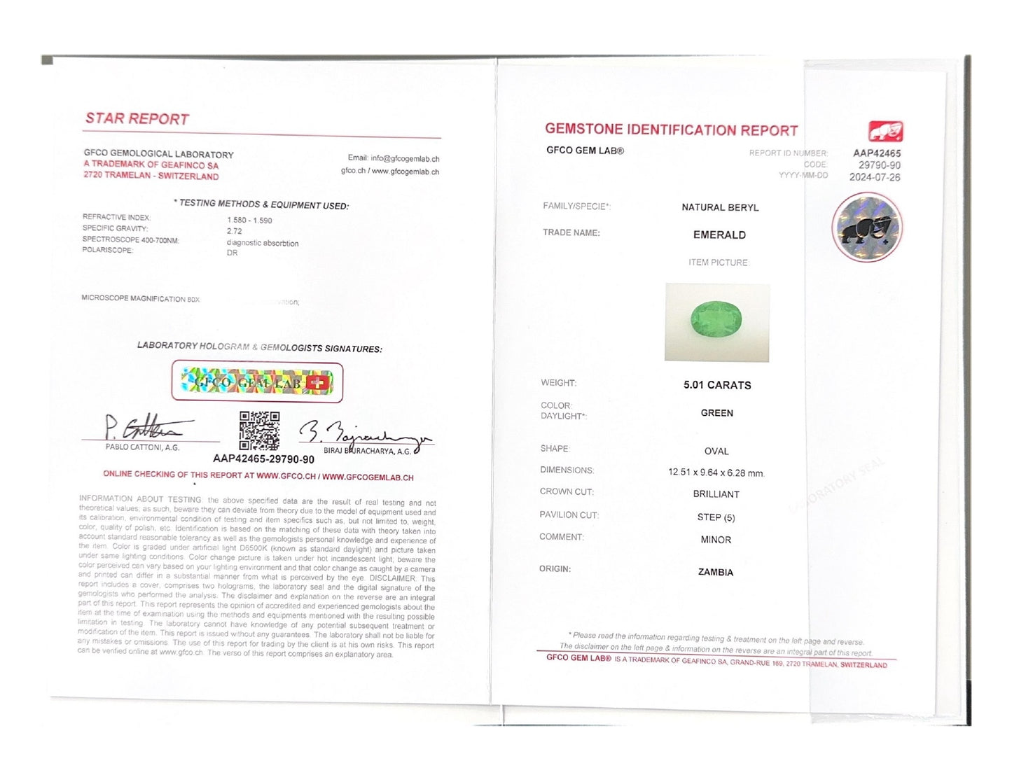 Emerald (Panna Stone) - 5.01 Carat