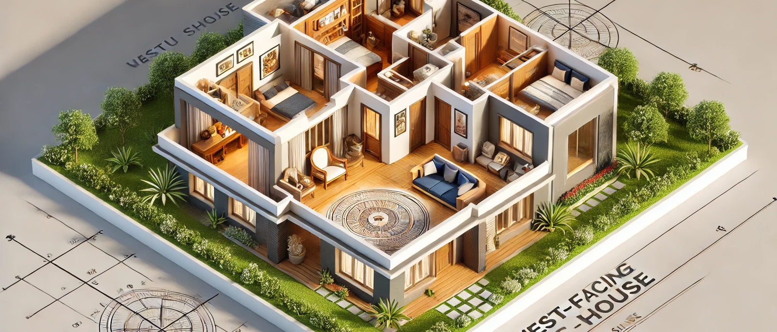 West Facing House Vastu Plan