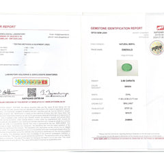 Emerald (Panna Stone) - 3.98 Carat