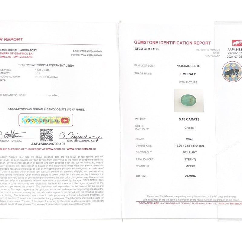 Emerald (Panna Stone) - 5.18 Carat