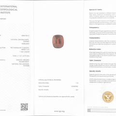 Hessonite (Gomed) - 11.84 Carat (Ceylon)