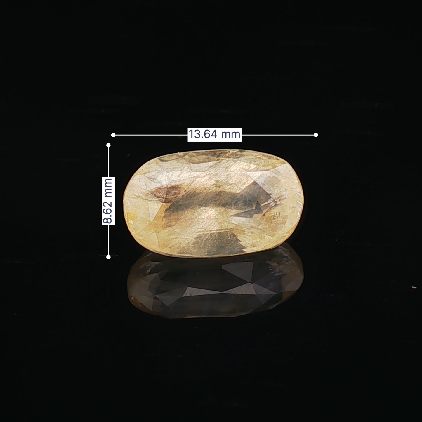 Yellow Sapphire (Pukhraj Stone) - 8.96 Carat