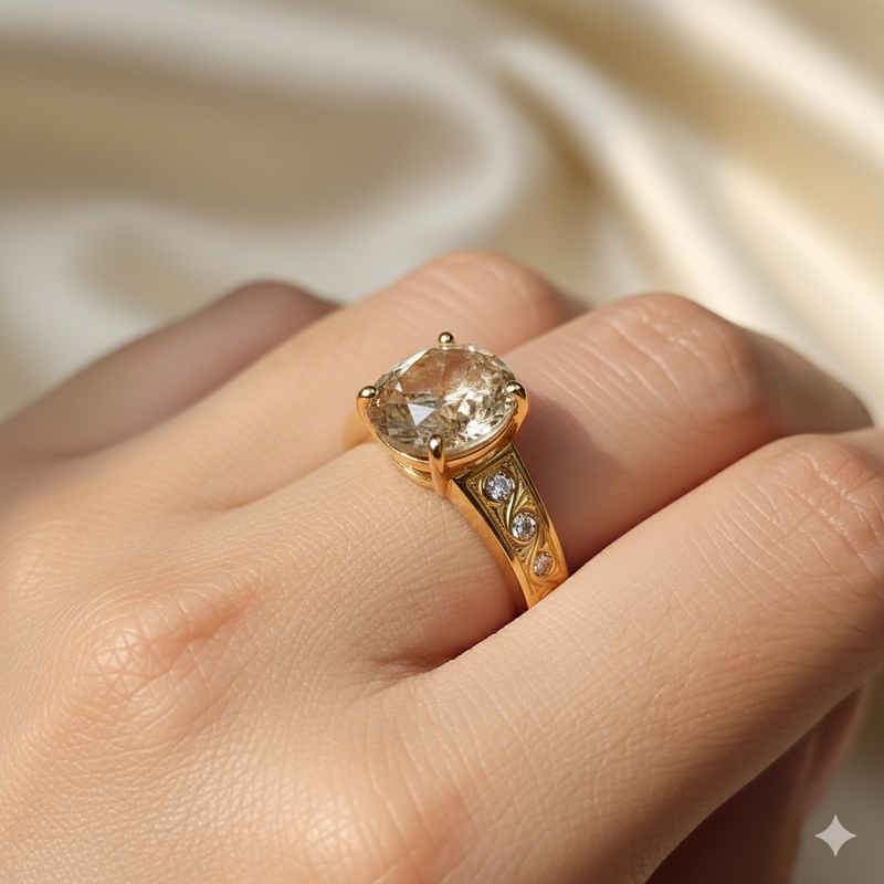 Yellow Sapphire (Pukhraj Stone) - 4.60 Carat