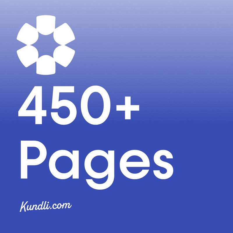Vedic Kundli / Janam Kundli 450 + Pages (Software Generated)